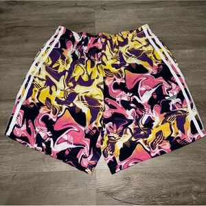 Adidas Originals Men's Medium Pool Party Swim Shorts Mesh Lined 6’ Inseam